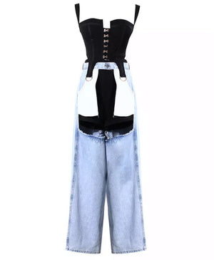 Kiss-N-Tell - 2pc Denim Cut-Outs